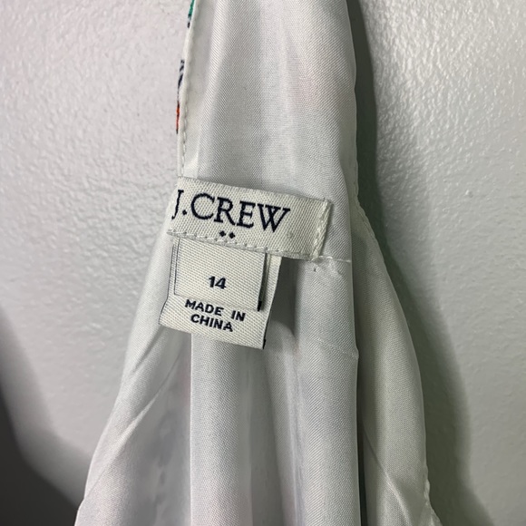 J.Crew Factory Scalloped Cami Tank Floral 14 B-80 - Picture 2 of 7